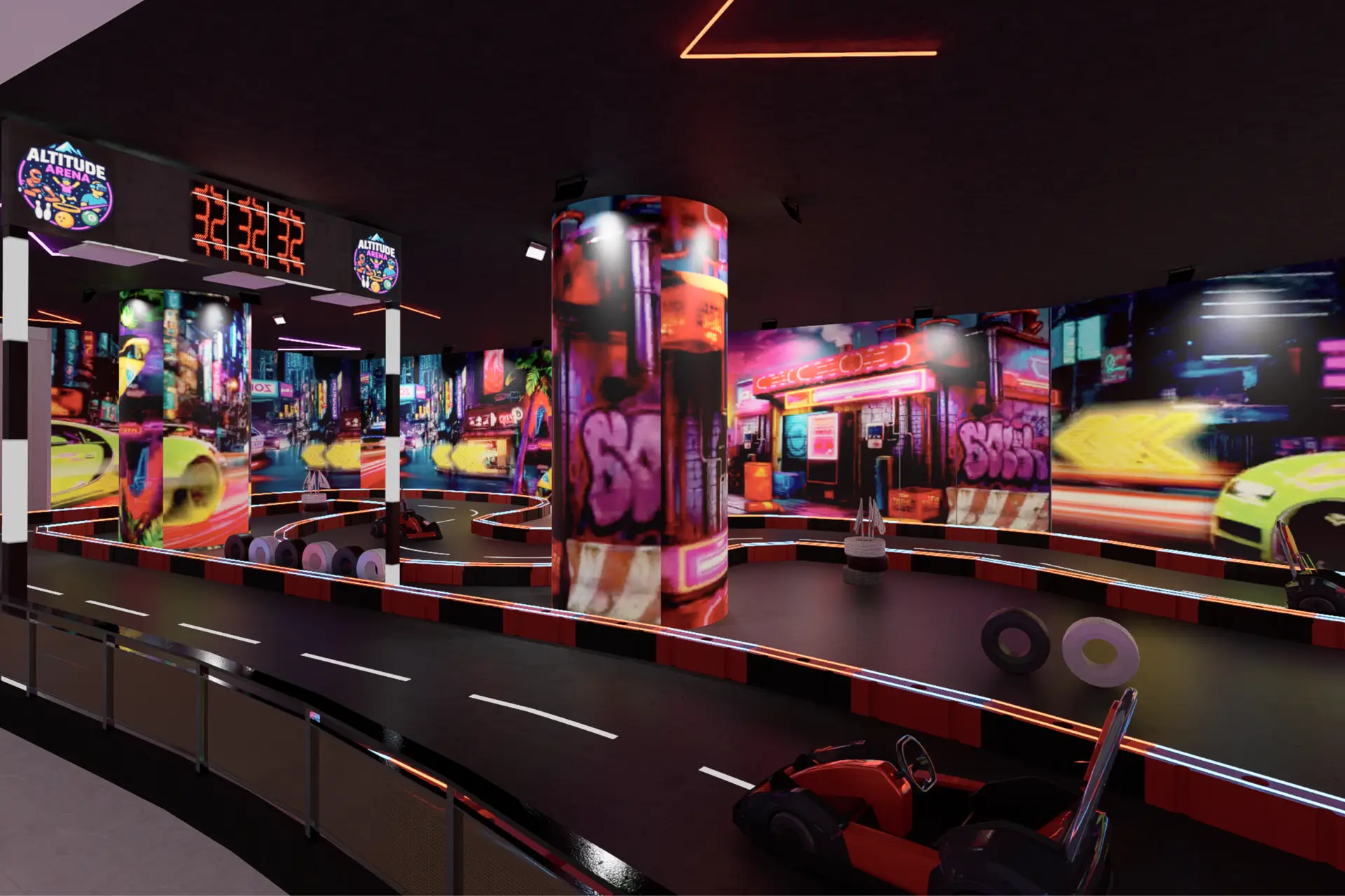 Go Karts in Sharjah - Altitude Arena Sahara Centre Sharjah Go-Karts