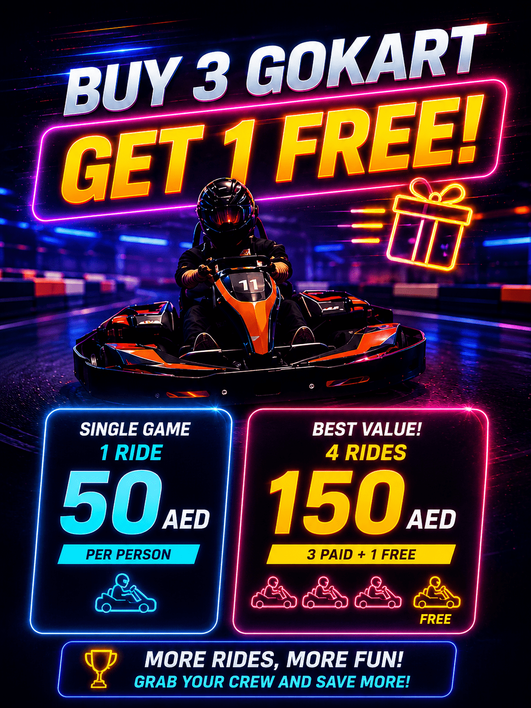 Multi Ride Go-Kart Offer