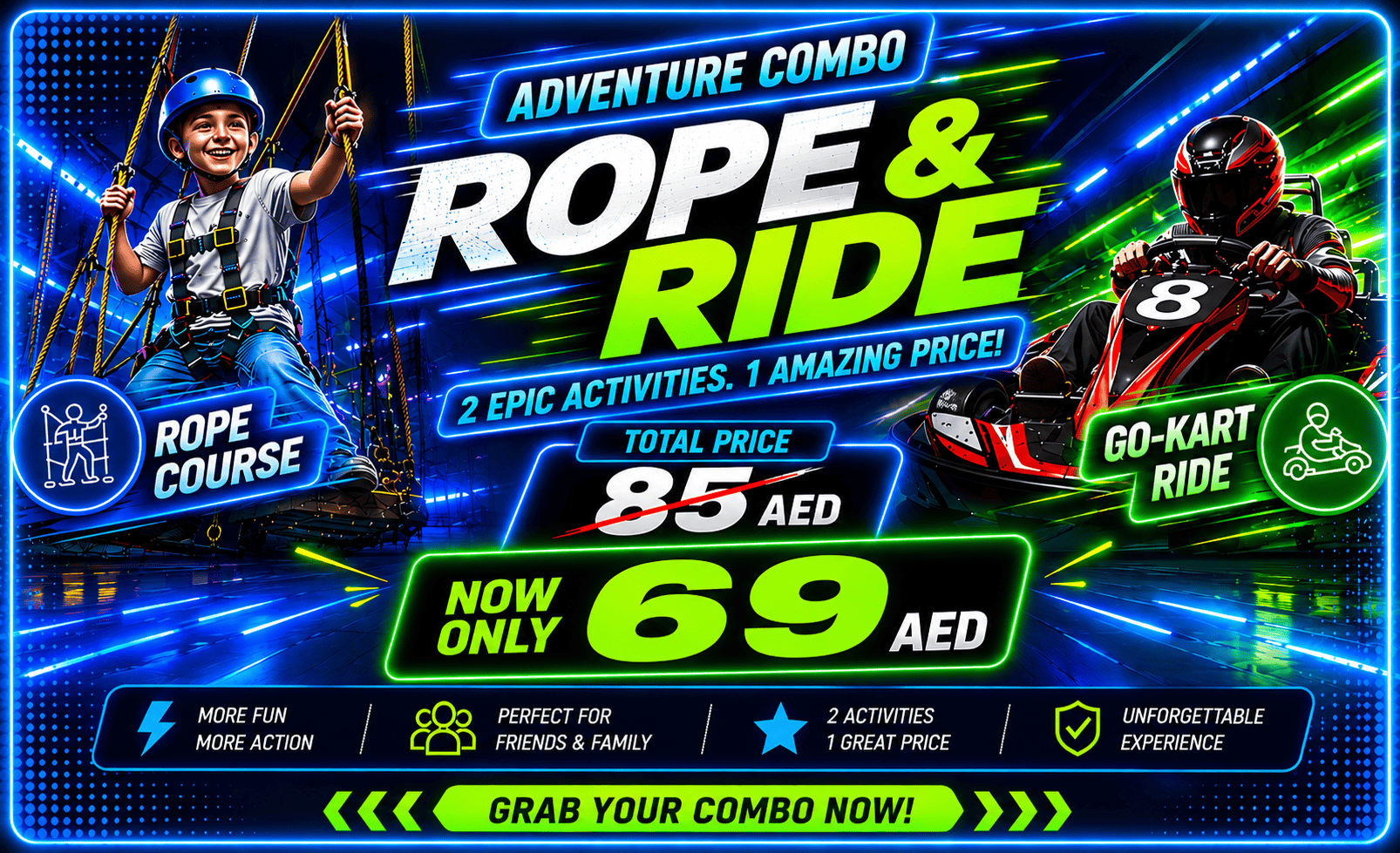 Rope & Ride Adventure Combo